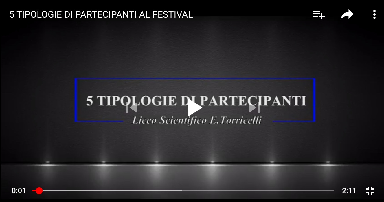  Le 5 tipologie di partecipanti al festival